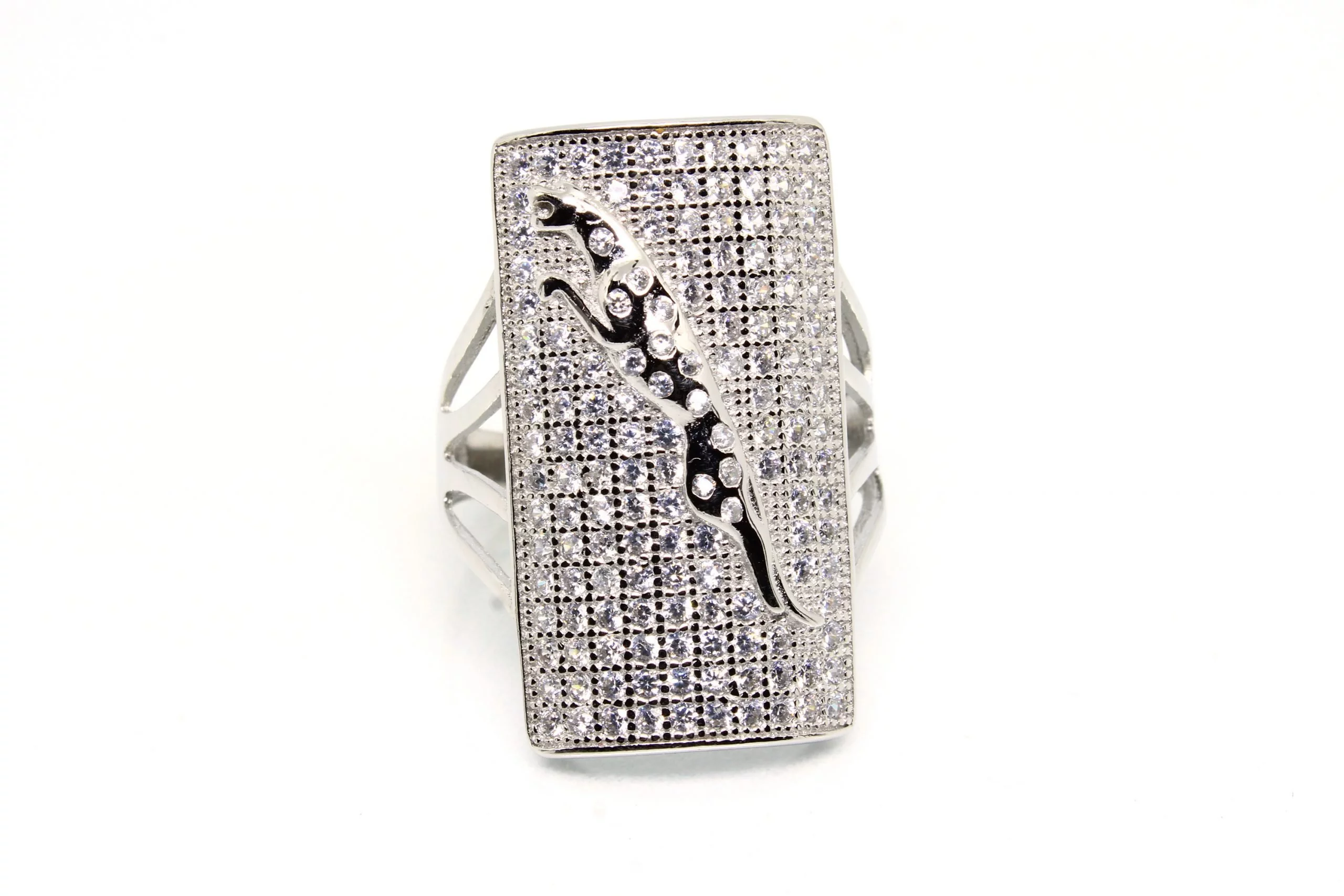 Silver hot sale jaguar ring